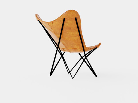 Saya Bats Mouse Armchair Leather Iron 3D Модель