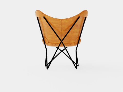 Saya Bats Mouse Armchair Leather Iron 3D Модель