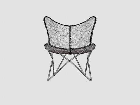 Saya Bats Mouse Armchair Leather Iron 3D Модель
