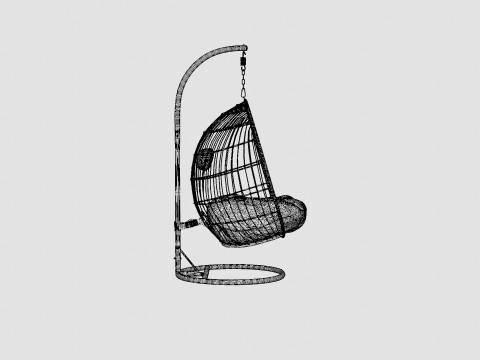 Sevilla Hanging Chair Luxury 3D Model