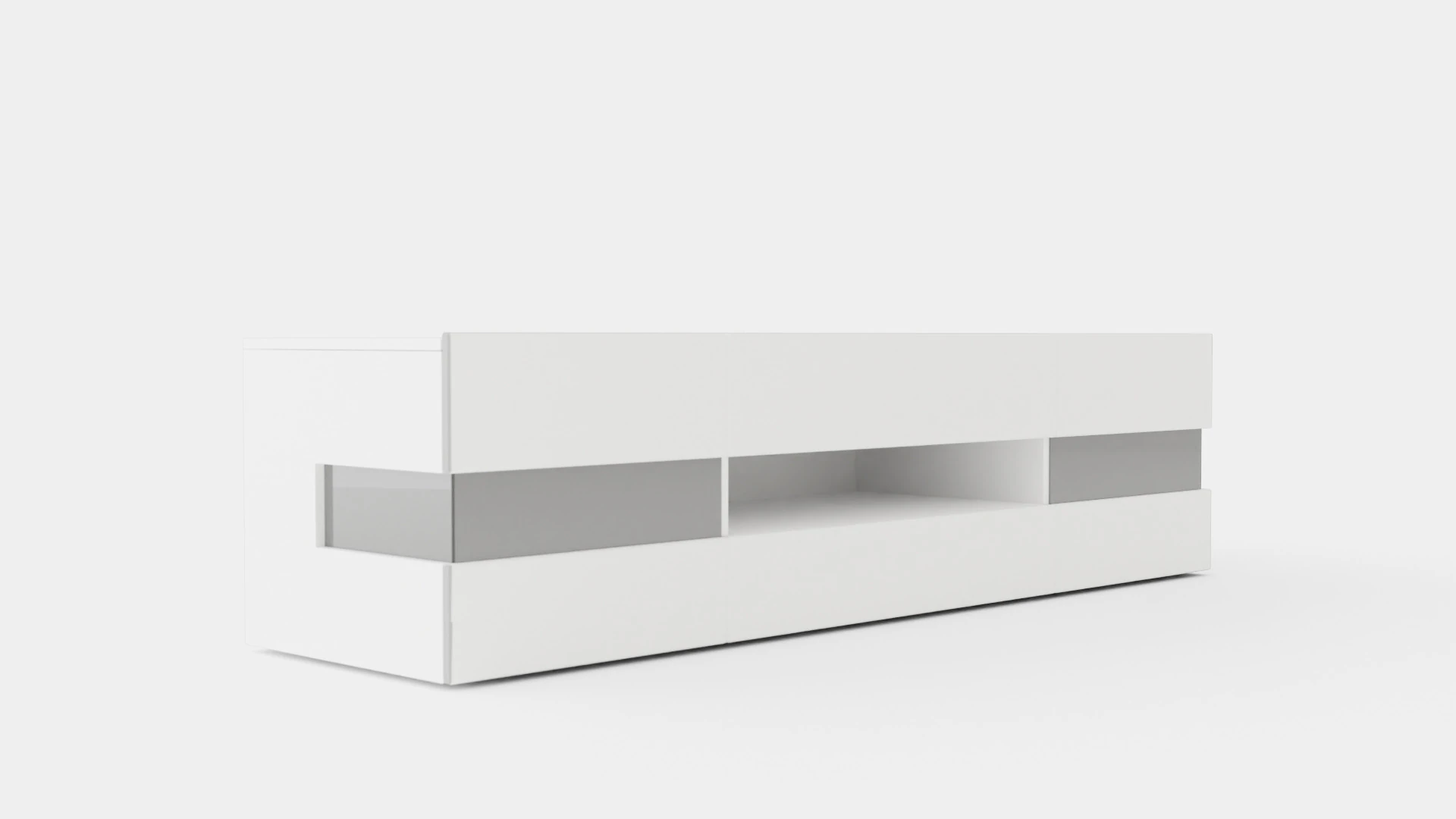 Shiny TV Bench 3D Model .c4d .max .obj .3ds .fbx .stl .blend