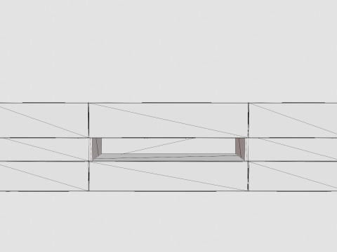 Shiny TV Bench 3D Модель