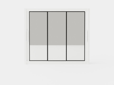 Sia Wardrobe Sliding Doors Mirrors 3D Model