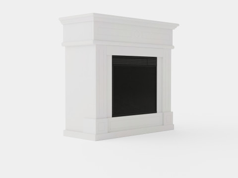 Skagen Electric Fireplace White 3D Модель