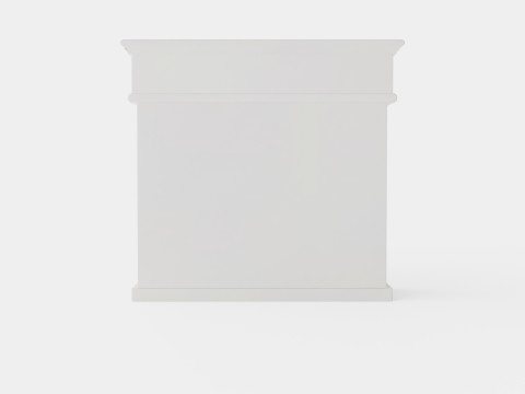 Skagen Electric Fireplace White 3D Model