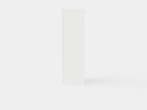 Sliding Door Wardrobe VISTA White Modello 3D