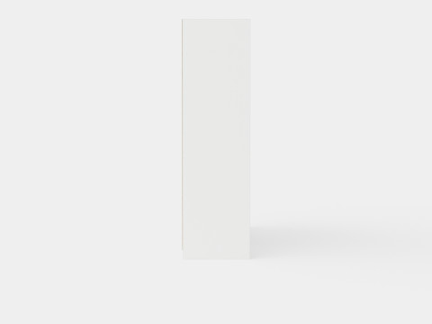Sliding Door Wardrobe VISTA White Modelo 3D