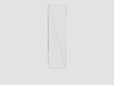 Sliding Door Wardrobe VISTA White Modelo 3D