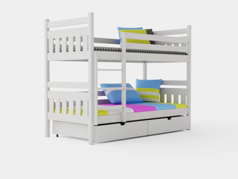 Stellan Ranza 2 Kişilik Beyaz 3D Model