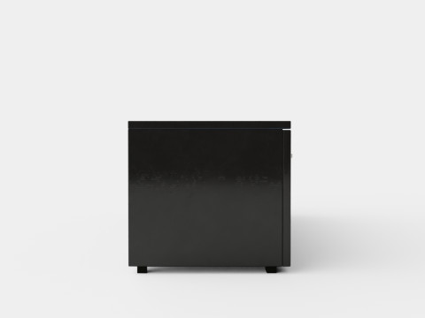 Storsjo TV Bench With Led Lighting Black Modello 3D