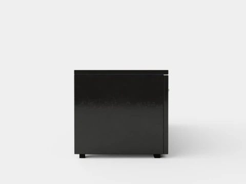 Storsjo TV Bench With Led Lighting Black 3D Model