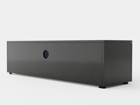 Storsjo TV Bench With Led Lighting Black Modello 3D