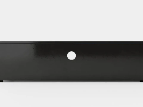 Storsjo TV Bench With Led Lighting Black 3D Model