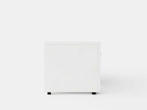 Storsjo TV Bench With Led Lighting White 3D Model