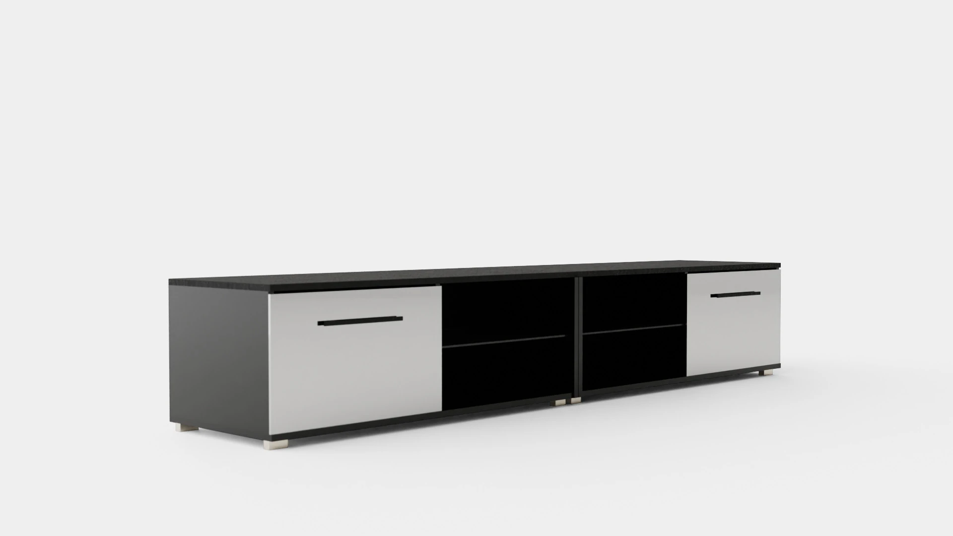 Storsjo TV Bench With Led Lighting 3D Model .c4d .max .obj .3ds .fbx .stl .blend