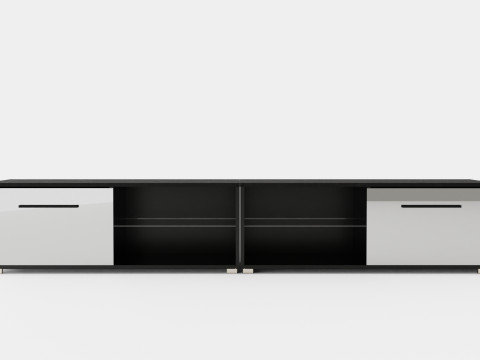 Storsjo TV Bench With Led Lighting 3D Model