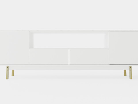 Stycho TV Bench Marble 3D 模型