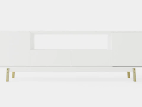 Stycho TV Bench Marble 3D Model