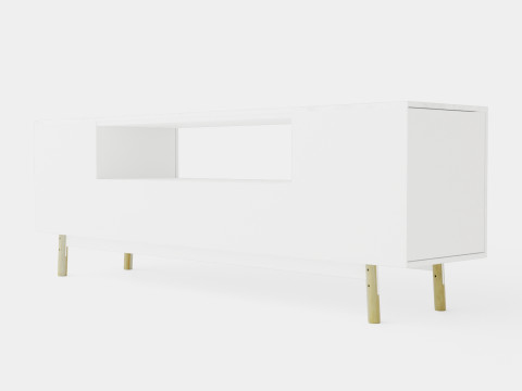 Stycho TV Bench Marble 3D 模型