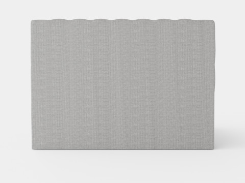 Superior Luxury Continental Bed Light Gray Silver Modelo 3D