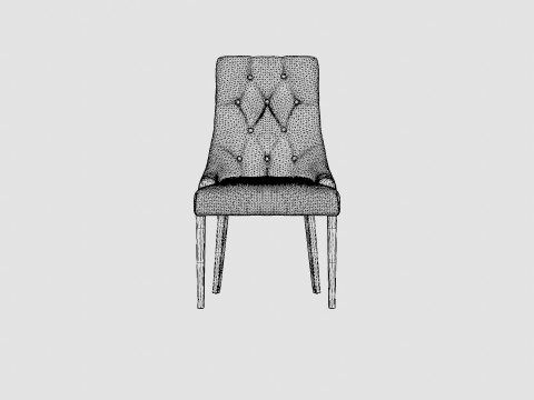 Tangen Dining Chair Velvet 3D मॉडल