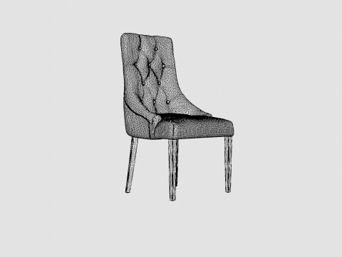 Tangen Dining Chair Velvet 3D मॉडल
