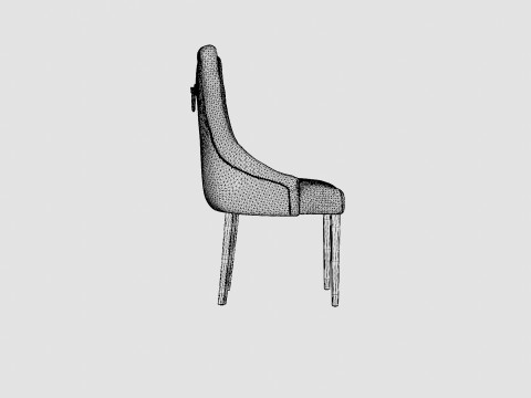 Tangen Dining Chair Velvet 3D मॉडल