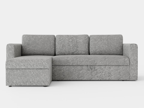 Tarno Divan Bed Sofa Reversible Light Gray Model 3D