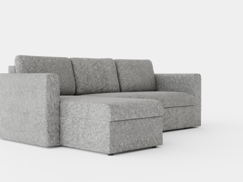 Tarno Divan Bed Sofa Reversible Light Gray 3D Модель