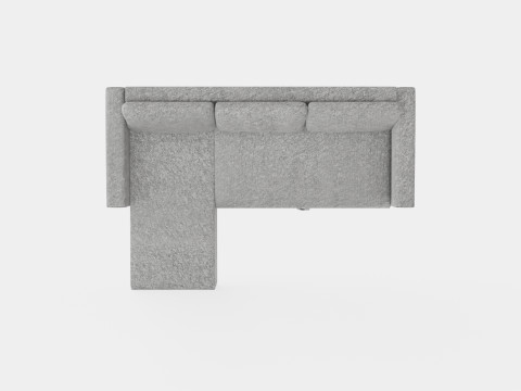 Tarno Divan Bed Sofa Reversible Light Gray 3D Модель