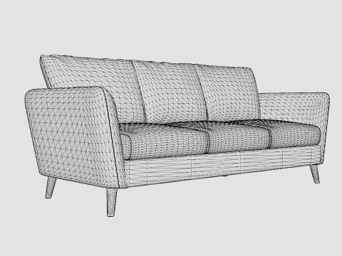 Trend 3 Seater Sofa 3D Model
