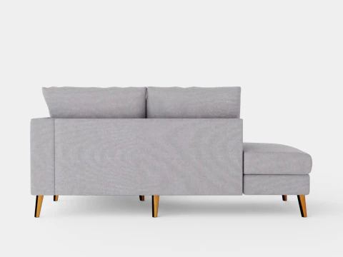 Trend Sofa 3 Seater With Chaise Lounge Left Light Gray 3D Model