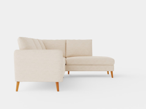 Trend Sofa 3 Seater With Chaise Lounge Right Beige Model 3D