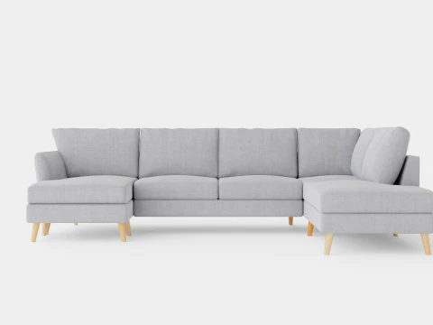 Trend U Sofa With Divan Left 3D Model