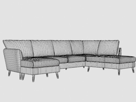 Trend U Sofa With Divan Left Modèle 3D