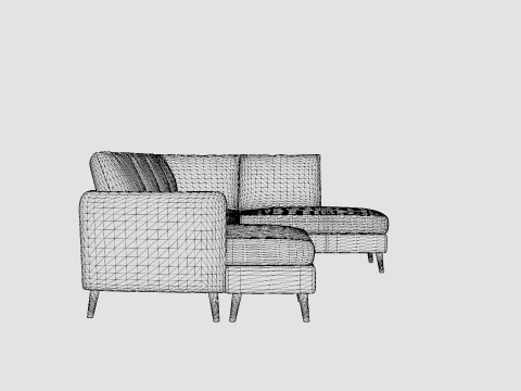 Trend U Sofa With Divan Left Modèle 3D