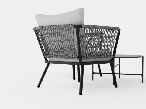 Turin Cafe Set Modello 3D
