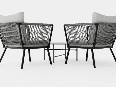 Turin Cafe Set 3D Model
