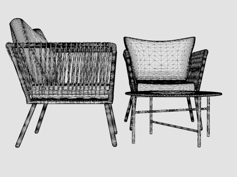 Turin Cafe Set 3D Model