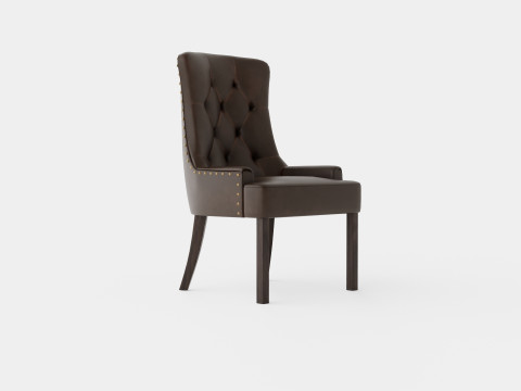 Tuva Armchair Artificial Leather 3D Model