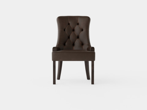 Tuva Armchair Artificial Leather Modello 3D