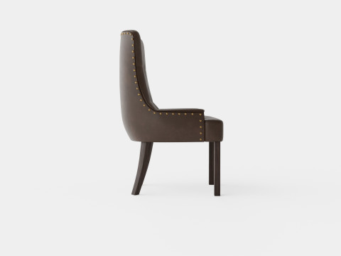 Tuva Armchair Artificial Leather Modello 3D