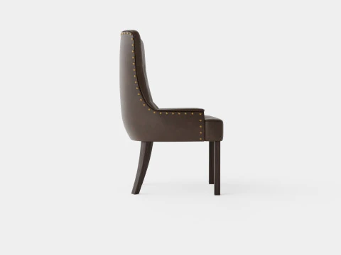 Tuva Armchair Artificial Leather 3D Model