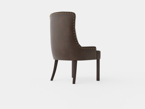 Tuva Armchair Artificial Leather Modello 3D