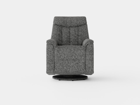 Umea Armchair Spin Swing Fabric Gray 3D Model