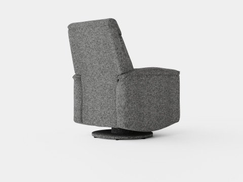 Umea Armchair Spin Swing Fabric Gray Modelo 3D