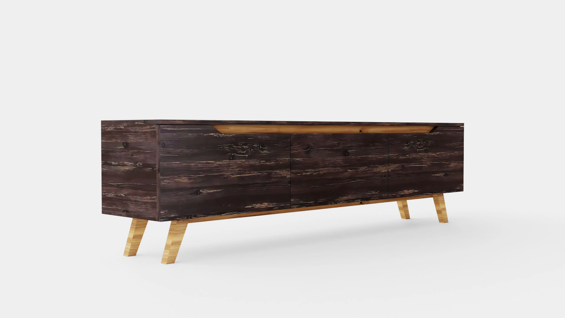 Virkesbo TV Bench 3D Model .c4d .max .obj .3ds .fbx .stl .blend