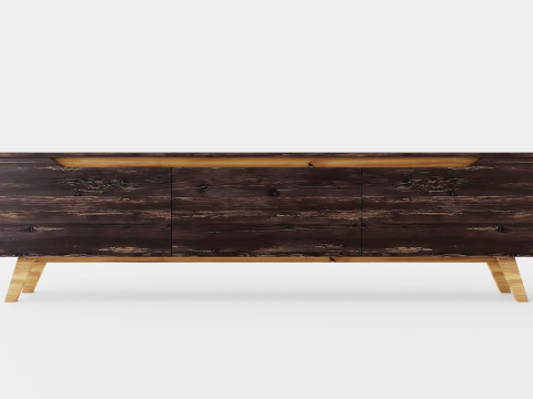 Virkesbo TV Bench 3D Model