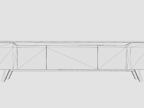 Virkesbo TV Bench 3D Model