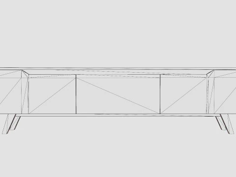 Virkesbo TV Bench 3D Model